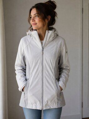 Ladies Jessica Simpson Cream Ski Jacket